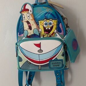 Loungefly SpongeBob SquarePants Kids Backpack - Blue and White